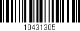 Código de barras (EAN, GTIN, SKU, ISBN): '10431305'