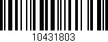 Código de barras (EAN, GTIN, SKU, ISBN): '10431803'