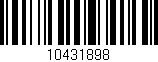 Código de barras (EAN, GTIN, SKU, ISBN): '10431898'