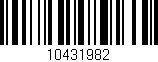 Código de barras (EAN, GTIN, SKU, ISBN): '10431982'