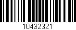 Código de barras (EAN, GTIN, SKU, ISBN): '10432321'