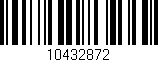 Código de barras (EAN, GTIN, SKU, ISBN): '10432872'