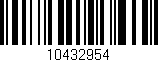 Código de barras (EAN, GTIN, SKU, ISBN): '10432954'