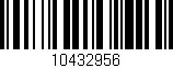 Código de barras (EAN, GTIN, SKU, ISBN): '10432956'