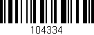 Código de barras (EAN, GTIN, SKU, ISBN): '104334'