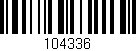 Código de barras (EAN, GTIN, SKU, ISBN): '104336'