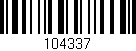Código de barras (EAN, GTIN, SKU, ISBN): '104337'