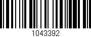 Código de barras (EAN, GTIN, SKU, ISBN): '1043392'