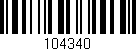 Código de barras (EAN, GTIN, SKU, ISBN): '104340'
