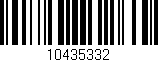 Código de barras (EAN, GTIN, SKU, ISBN): '10435332'