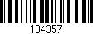 Código de barras (EAN, GTIN, SKU, ISBN): '104357'