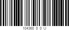 Código de barras (EAN, GTIN, SKU, ISBN): '104360_0_0_U'