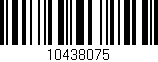 Código de barras (EAN, GTIN, SKU, ISBN): '10438075'