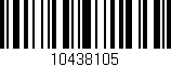 Código de barras (EAN, GTIN, SKU, ISBN): '10438105'