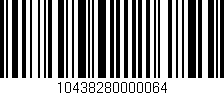 Código de barras (EAN, GTIN, SKU, ISBN): '10438280000064'
