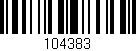 Código de barras (EAN, GTIN, SKU, ISBN): '104383'