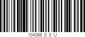 Código de barras (EAN, GTIN, SKU, ISBN): '104389_0_0_U'