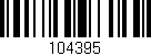 Código de barras (EAN, GTIN, SKU, ISBN): '104395'