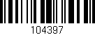 Código de barras (EAN, GTIN, SKU, ISBN): '104397'