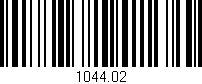 Código de barras (EAN, GTIN, SKU, ISBN): '1044.02'