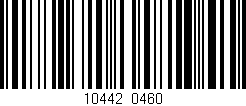 Código de barras (EAN, GTIN, SKU, ISBN): '10442/0460'