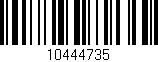 Código de barras (EAN, GTIN, SKU, ISBN): '10444735'