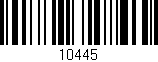 Código de barras (EAN, GTIN, SKU, ISBN): '10445'