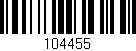 Código de barras (EAN, GTIN, SKU, ISBN): '104455'