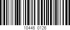 Código de barras (EAN, GTIN, SKU, ISBN): '10446/0126'