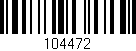 Código de barras (EAN, GTIN, SKU, ISBN): '104472'