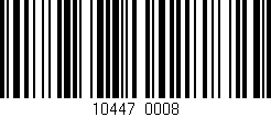 Código de barras (EAN, GTIN, SKU, ISBN): '10447/0008'