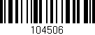 Código de barras (EAN, GTIN, SKU, ISBN): '104506'