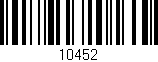 Código de barras (EAN, GTIN, SKU, ISBN): '10452'