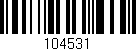 Código de barras (EAN, GTIN, SKU, ISBN): '104531'