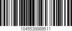 Código de barras (EAN, GTIN, SKU, ISBN): '1045538988511'