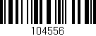 Código de barras (EAN, GTIN, SKU, ISBN): '104556'