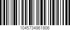 Código de barras (EAN, GTIN, SKU, ISBN): '1045734961806'