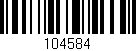 Código de barras (EAN, GTIN, SKU, ISBN): '104584'