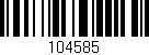 Código de barras (EAN, GTIN, SKU, ISBN): '104585'