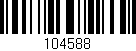 Código de barras (EAN, GTIN, SKU, ISBN): '104588'