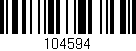 Código de barras (EAN, GTIN, SKU, ISBN): '104594'