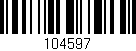 Código de barras (EAN, GTIN, SKU, ISBN): '104597'