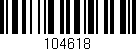 Código de barras (EAN, GTIN, SKU, ISBN): '104618'