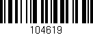 Código de barras (EAN, GTIN, SKU, ISBN): '104619'