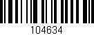 Código de barras (EAN, GTIN, SKU, ISBN): '104634'