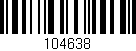 Código de barras (EAN, GTIN, SKU, ISBN): '104638'