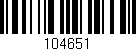 Código de barras (EAN, GTIN, SKU, ISBN): '104651'