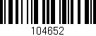Código de barras (EAN, GTIN, SKU, ISBN): '104652'