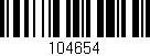 Código de barras (EAN, GTIN, SKU, ISBN): '104654'