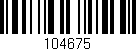 Código de barras (EAN, GTIN, SKU, ISBN): '104675'
